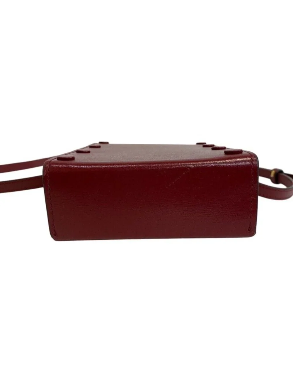 Gucci Horsebit Leather Shoulder Bag Red Crossbody Compact